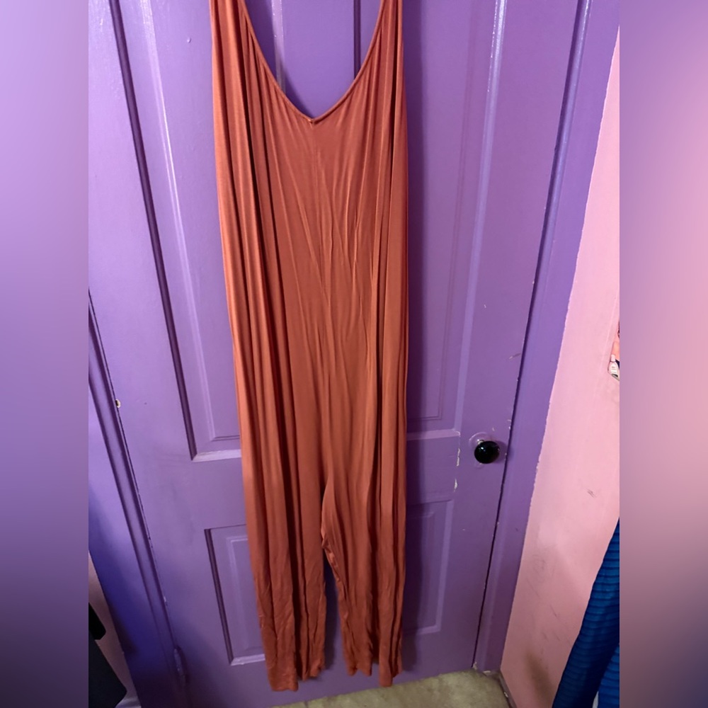 Old Navy Rust Sleeveless Jumpsuit